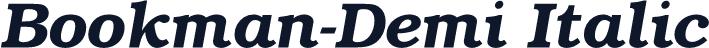 Bookman-Demi Italic
