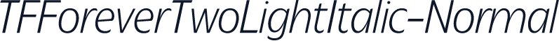 TFForeverTwoLightItalic-Normal