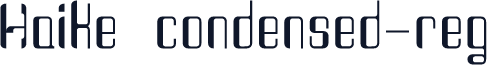 Haike  condensed-reg