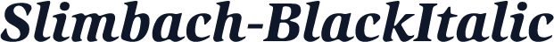 Slimbach-BlackItalic