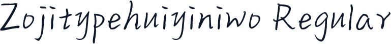 Zojitypehuiyiniwo Regular