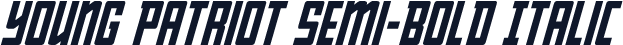 Young Patriot Semi-Bold Italic