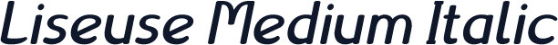 Liseuse Medium Italic