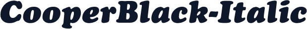 CooperBlack-Italic