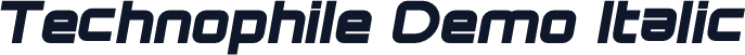 Technophile Demo Italic