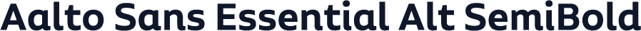 Aalto Sans Essential Alt SemiBold