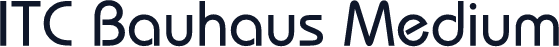 ITC Bauhaus Medium