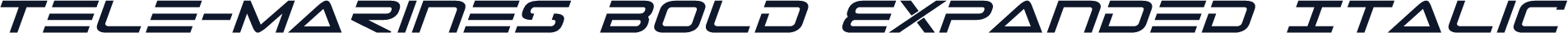Tele-Marines Bold Expanded Italic