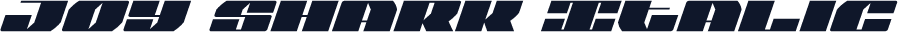 Joy Shark Italic