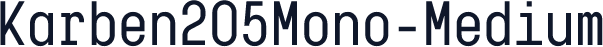 Karben205Mono-Medium