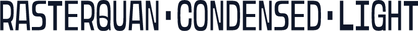 Rasterquan Condensed Light