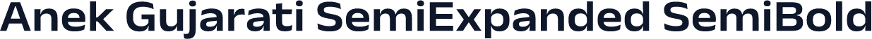 Anek Gujarati SemiExpanded SemiBold