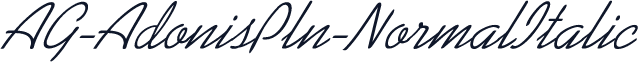 AG-AdonisPln-NormalItalic