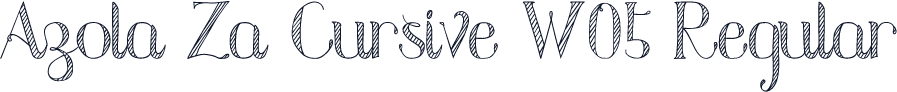 Azola Za Cursive W05 Regular