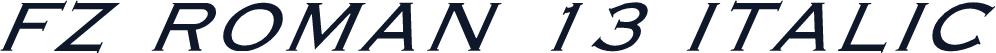 FZ ROMAN 13 ITALIC