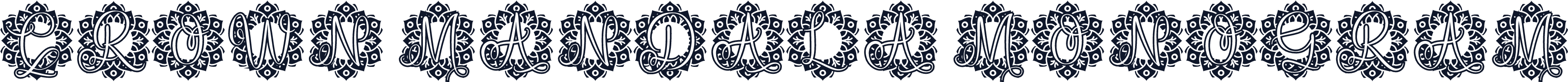 Crown Mandala Monogram