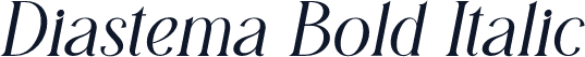 Diastema Bold Italic