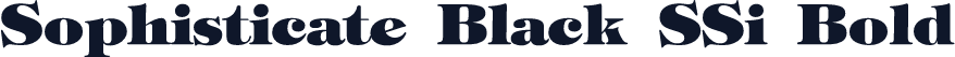 Sophisticate Black SSi Bold