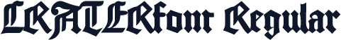 CRATERfont Regular