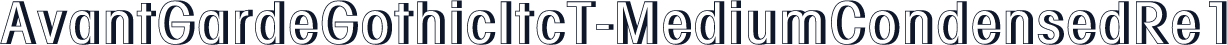 AvantGardeGothicItcT-MediumCondensedRe1