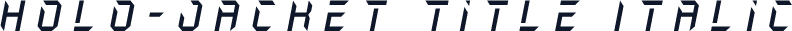 Holo-Jacket Title Italic