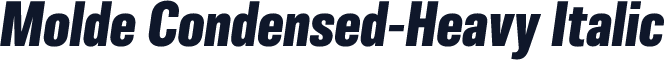 Molde Condensed-Heavy Italic