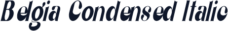 Belgia Condensed Italic
