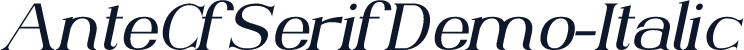AnteCfSerifDemo-Italic