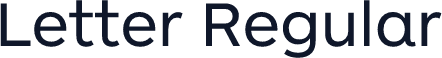 Letter Regular