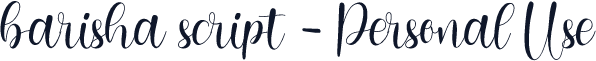 barisha script - Personal Use