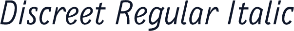 Discreet Regular Italic