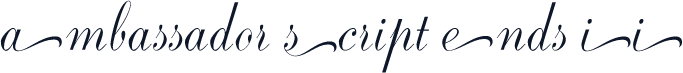 Ambassador Script Ends II
