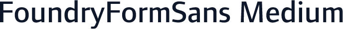 FoundryFormSans Medium