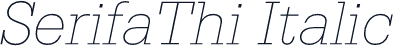 SerifaThi Italic
