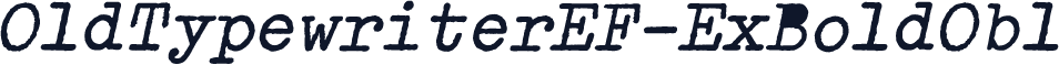 OldTypewriterEF-ExBoldObl