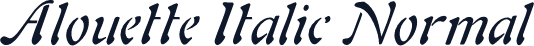 Alouette Italic Normal