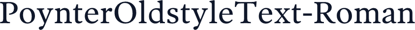 PoynterOldstyleText-Roman