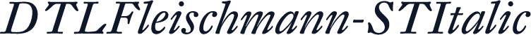 DTLFleischmann-STItalic