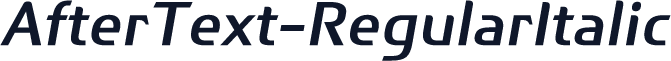 AfterText-RegularItalic