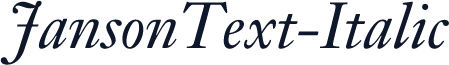 JansonText-Italic
