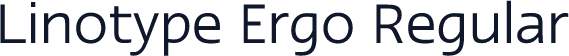 Linotype Ergo Regular