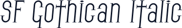 SF Gothican Italic