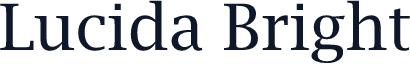 Lucida Bright