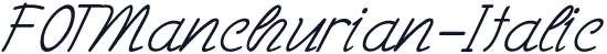 FOTManchurian-Italic