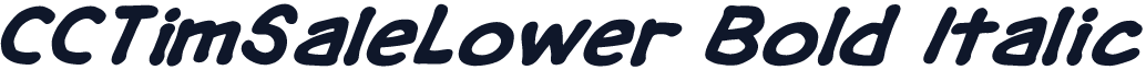 CCTimSaleLower Bold Italic