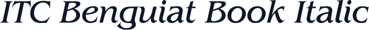 ITC Benguiat Book Italic