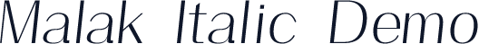 Malak-Italic-Demo