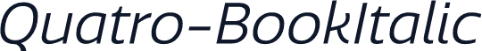 Quatro-BookItalic