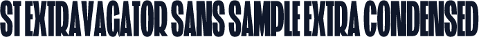 ST Extravagator Sans Sample Extra Condensed