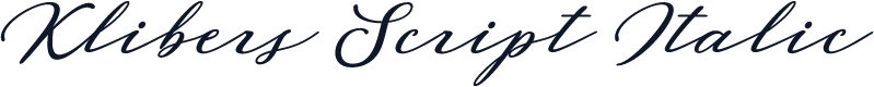 Klibers Script Italic